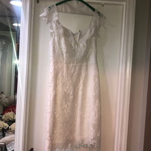 Off shoulder lace dress!